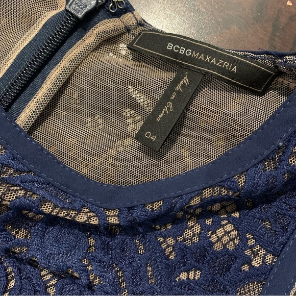 BCBG Navy Lace Hanah Lace Dress - Picture 4 of 6